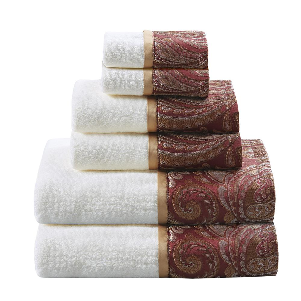 Aubrey Jacquard Towel Set -6 pcs.