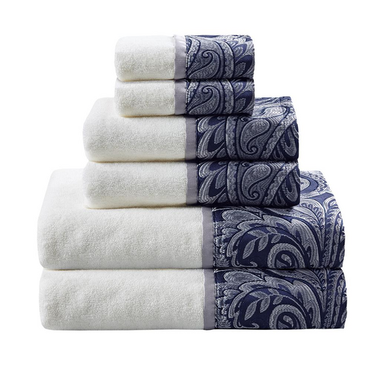 Aubrey Jacquard Towel Set -6 pcs.