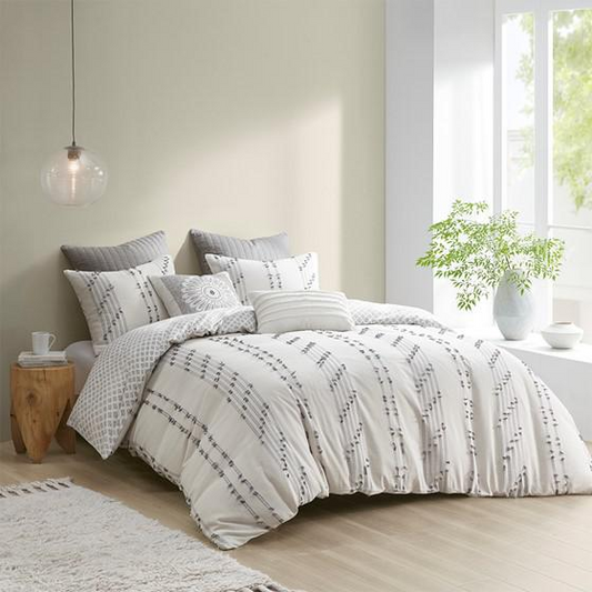 Cotton Jacquard Duvet Cover Set -3 pcs. (Full/Queen)