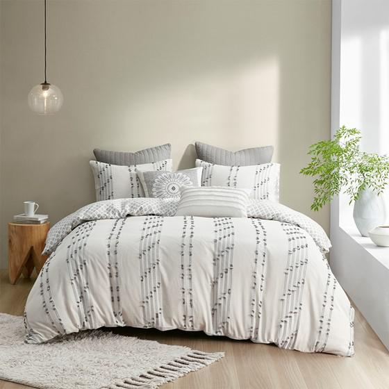 Cotton Jacquard Duvet Cover Set -3 pcs. (Full/Queen)