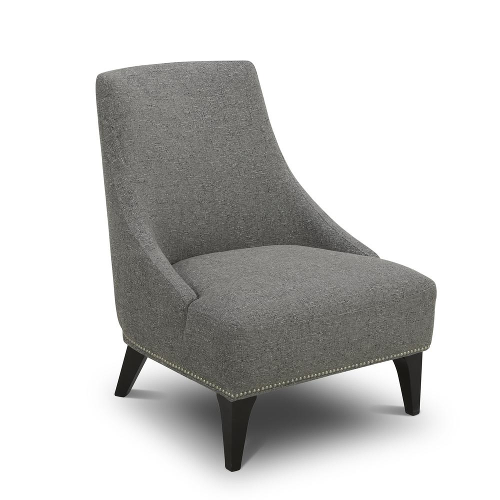 Upholstered Accent Chair - Charcoal Eclectic Multi