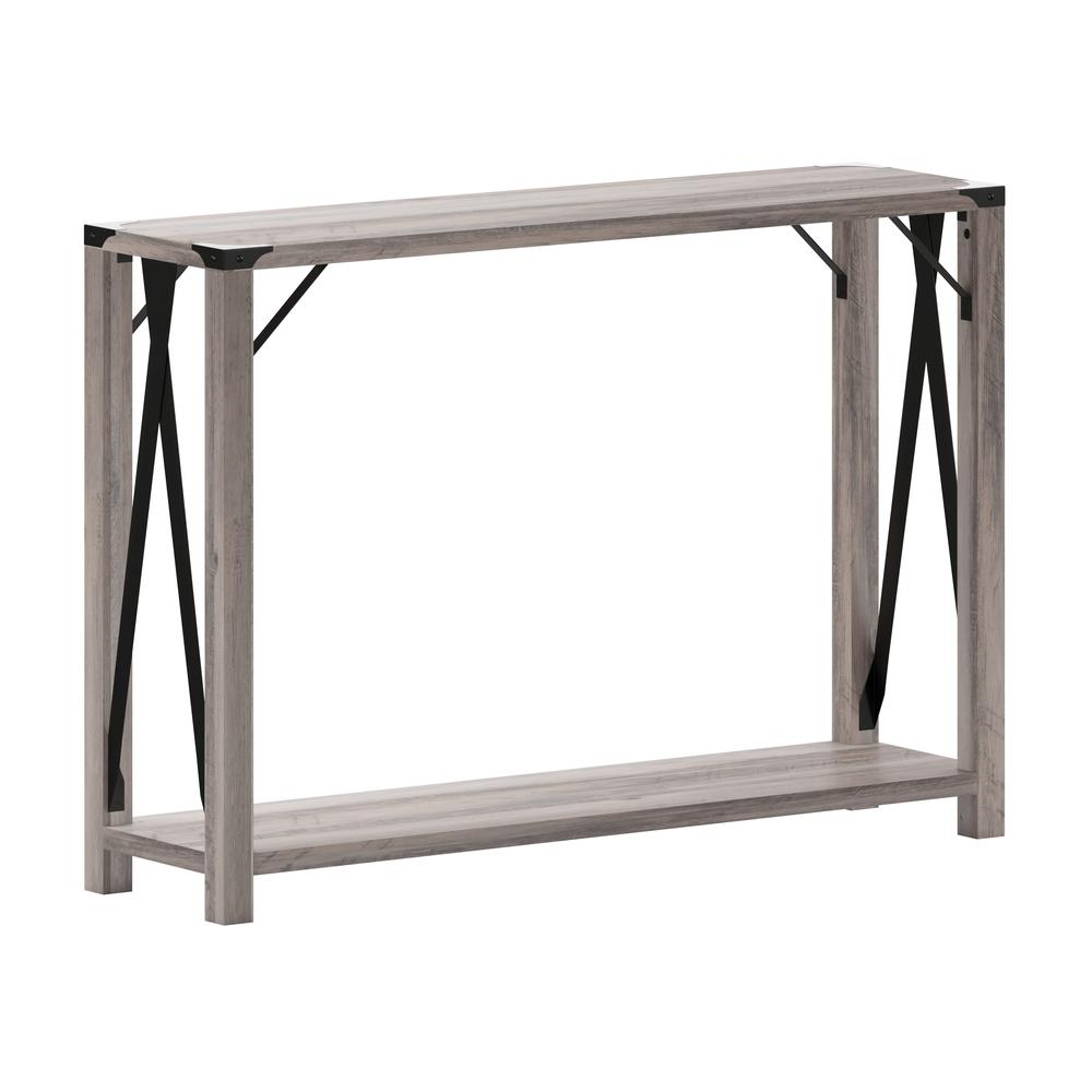 Farmhouse Wooden 2-Tier Console Entry Table