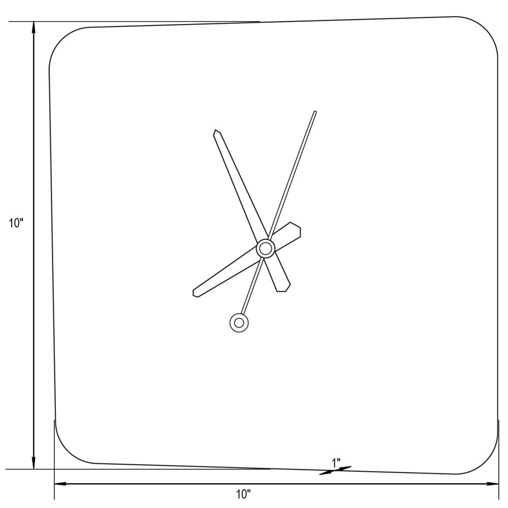 Manchester Square Silent Non-Ticking Wall Clock