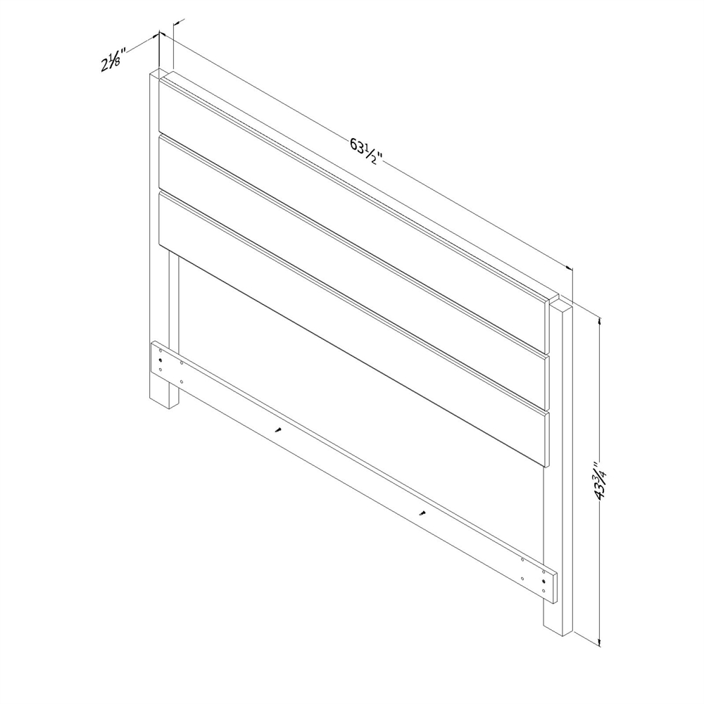 Munich Industrial Headboard (Twin Size)