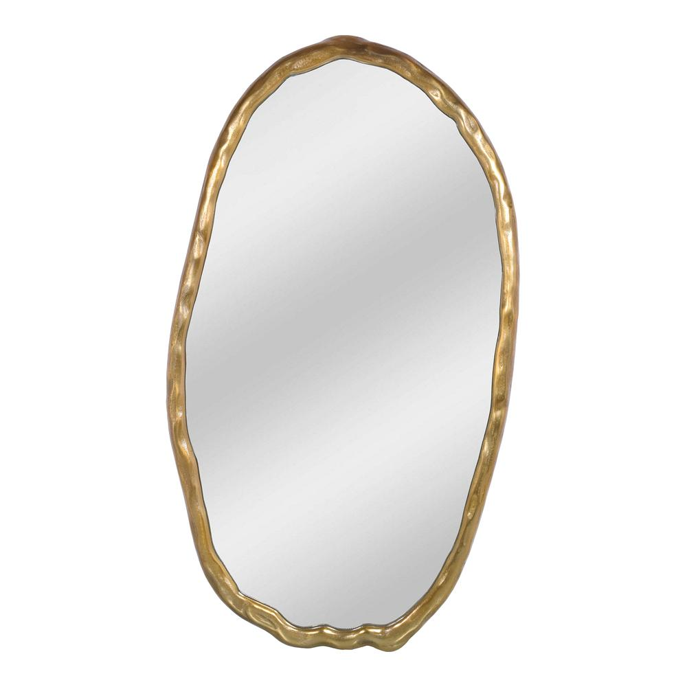 Foundry Oval Mirror Gold