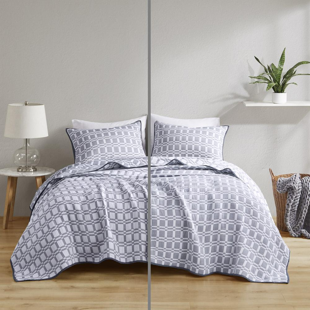 Harlow Reversible Matelasse Coverlet Set -3 pcs. (106x96)