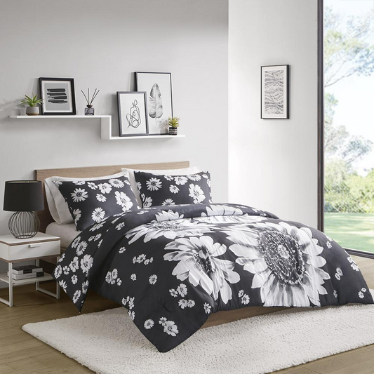Maude Floral Reversible Comforter Set -3 pcs. (68 x 90)