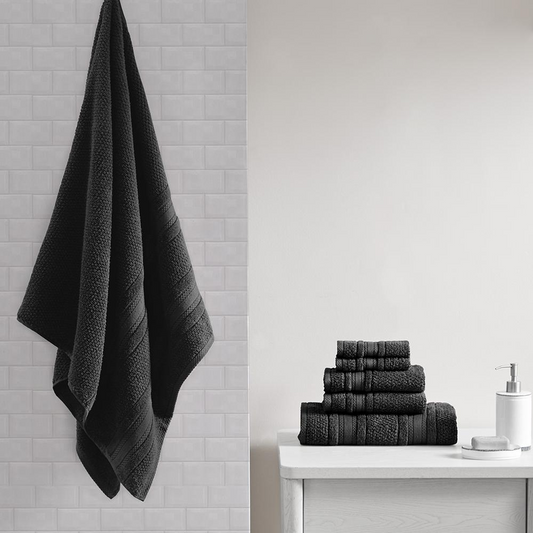 Adrien Super Soft 100% Cotton Quick Dry Bath Towel -6 Piece Set