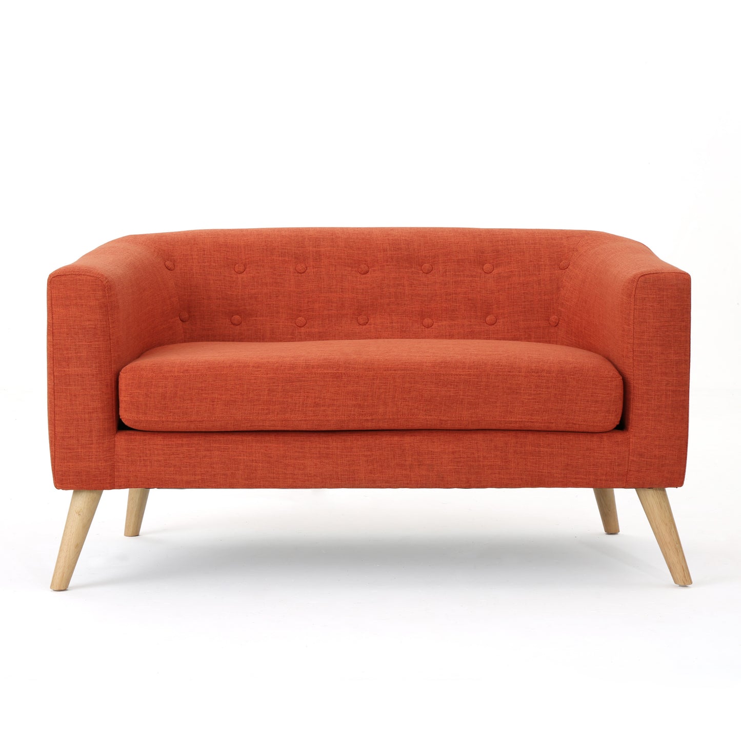 Orange Loveseat Sofa