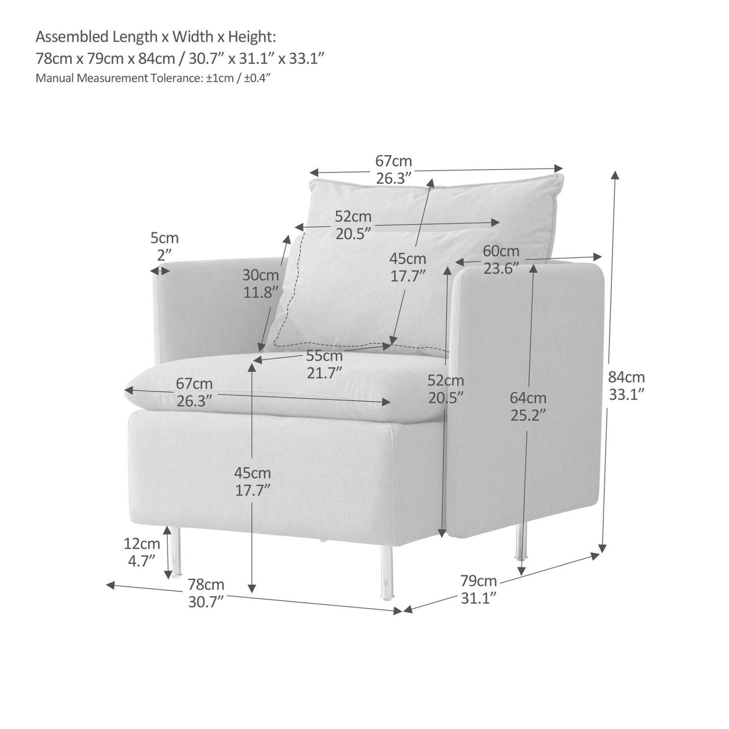 Modern Accent Armchair