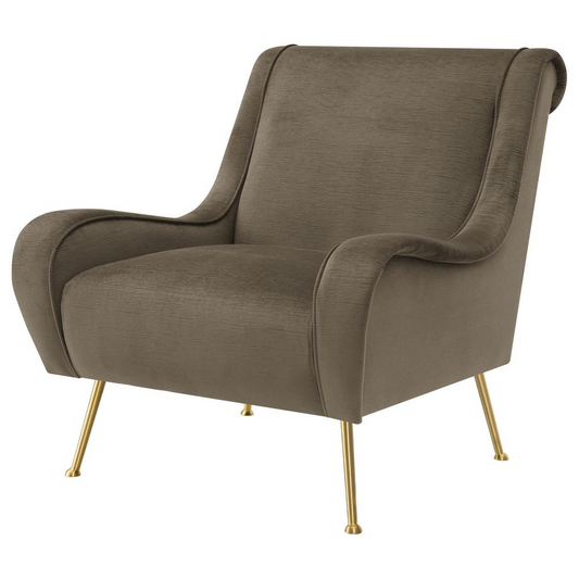 Ricci Retro Saddle Arms Accent Chair