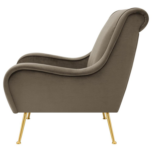 Ricci Retro Saddle Arms Accent Chair