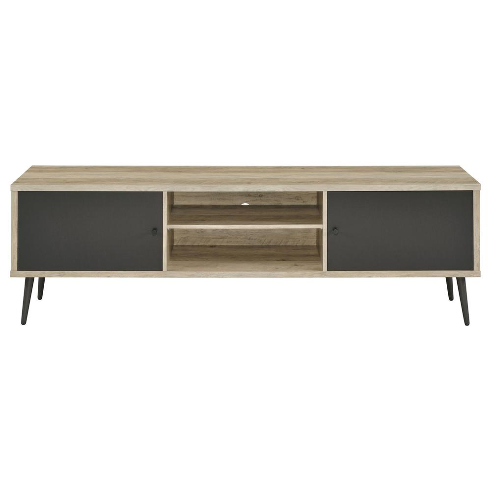 Allie 2-door Engineered Wood TV Stand w/Storage Shelf