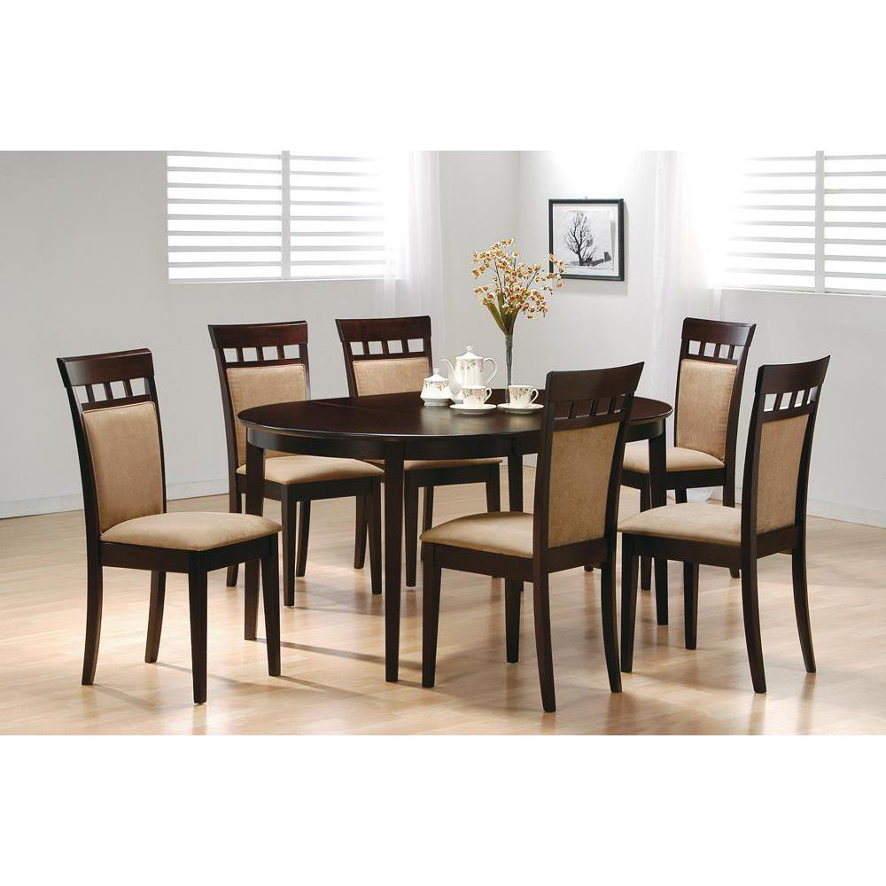 Gabriel Oval Dining Table Cappuccino