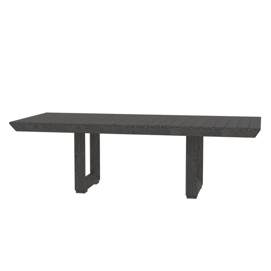 Rectangluar Dining Table(98*42*30inch) for 8-10 Person Tabletop Farmhouse Furniture Pine Wood stretchable dining table Dark Gray