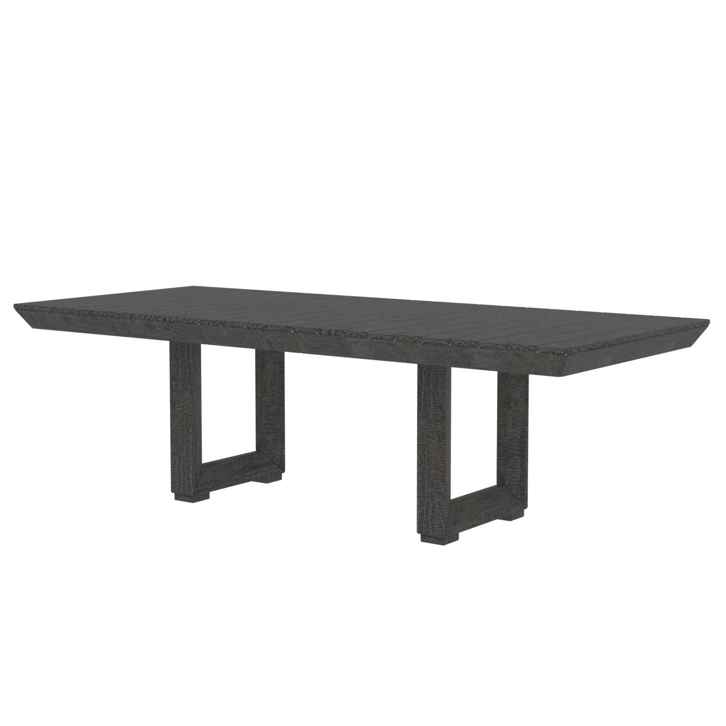 Rectangluar Dining Table(98*42*30inch) for 8-10 Person Tabletop Farmhouse Furniture Pine Wood stretchable dining table Dark Gray