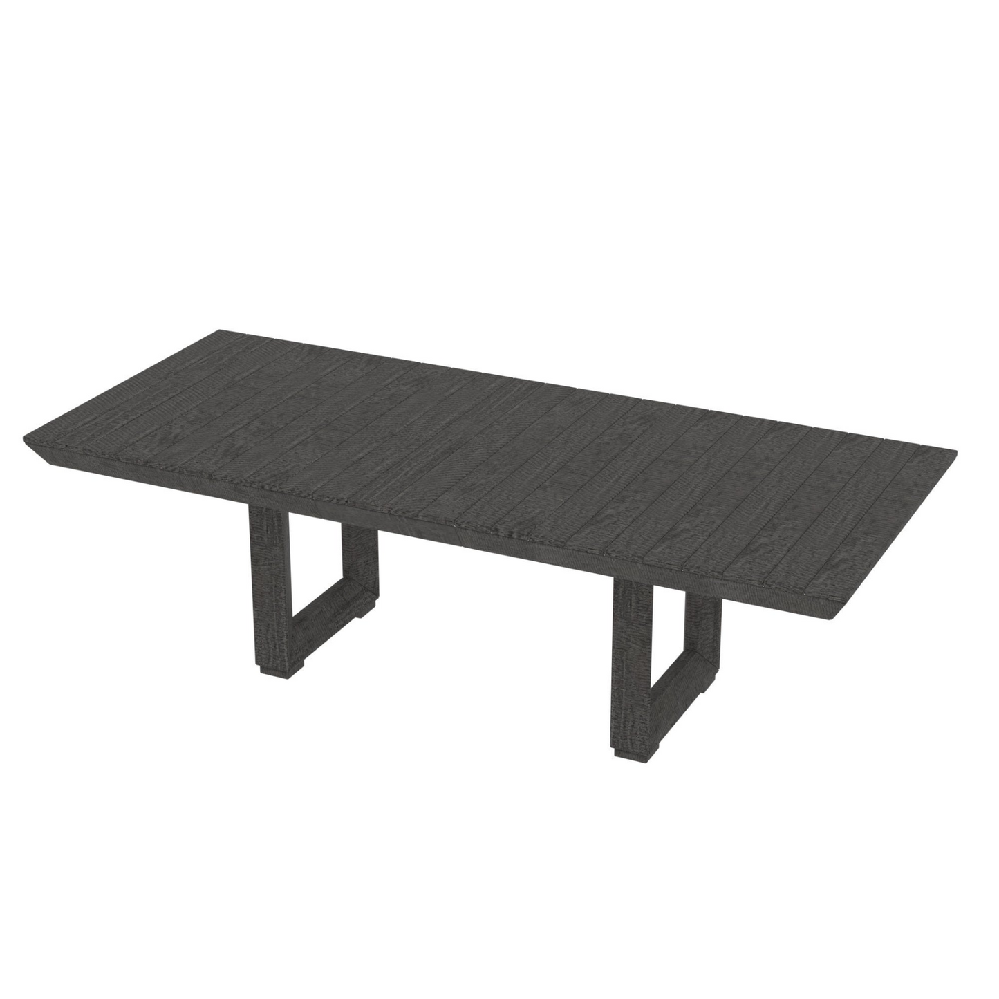 Rectangluar Dining Table(98*42*30inch) for 8-10 Person Tabletop Farmhouse Furniture Pine Wood stretchable dining table Dark Gray