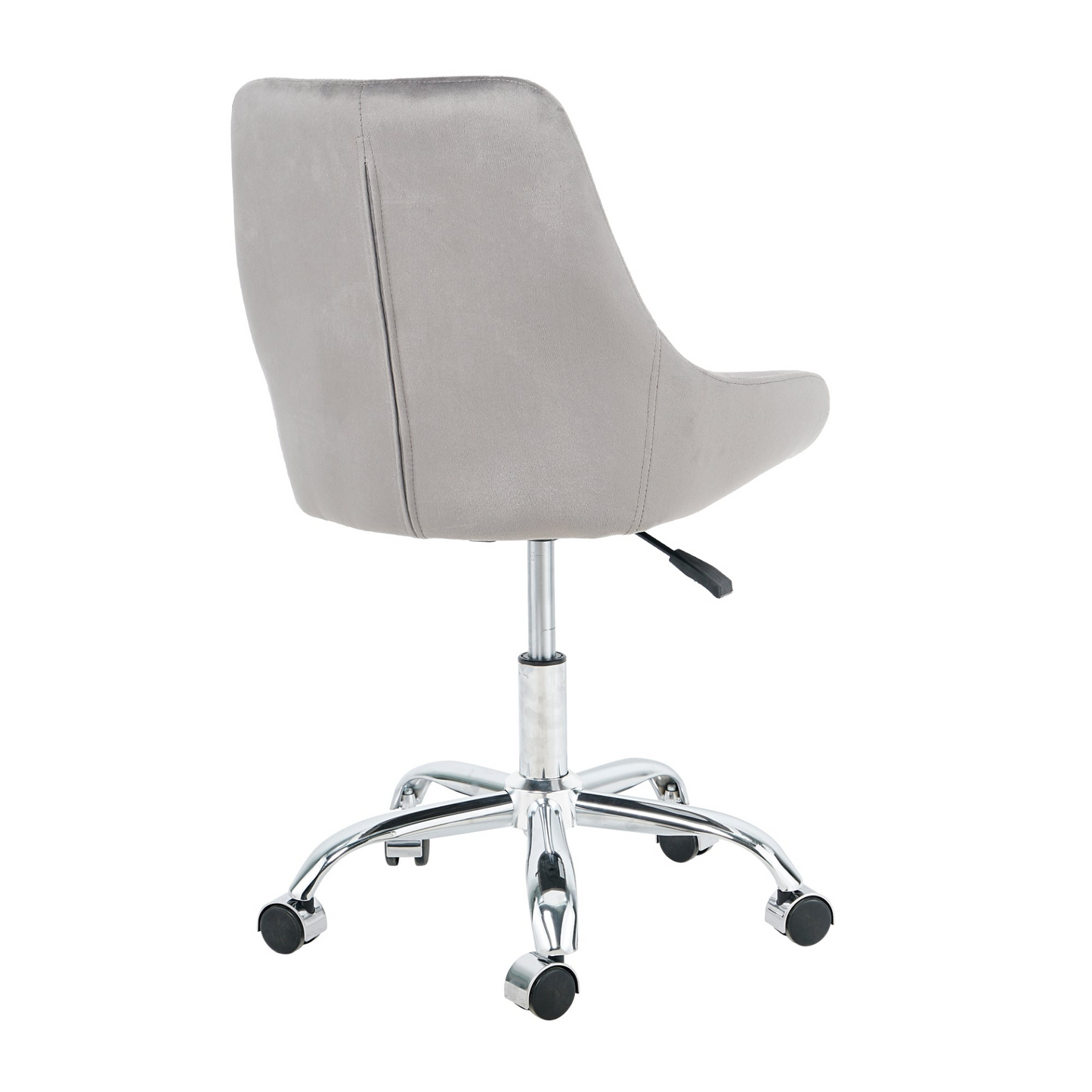 Modern Velvet Fabric Desk Chair w/Chrome Legs