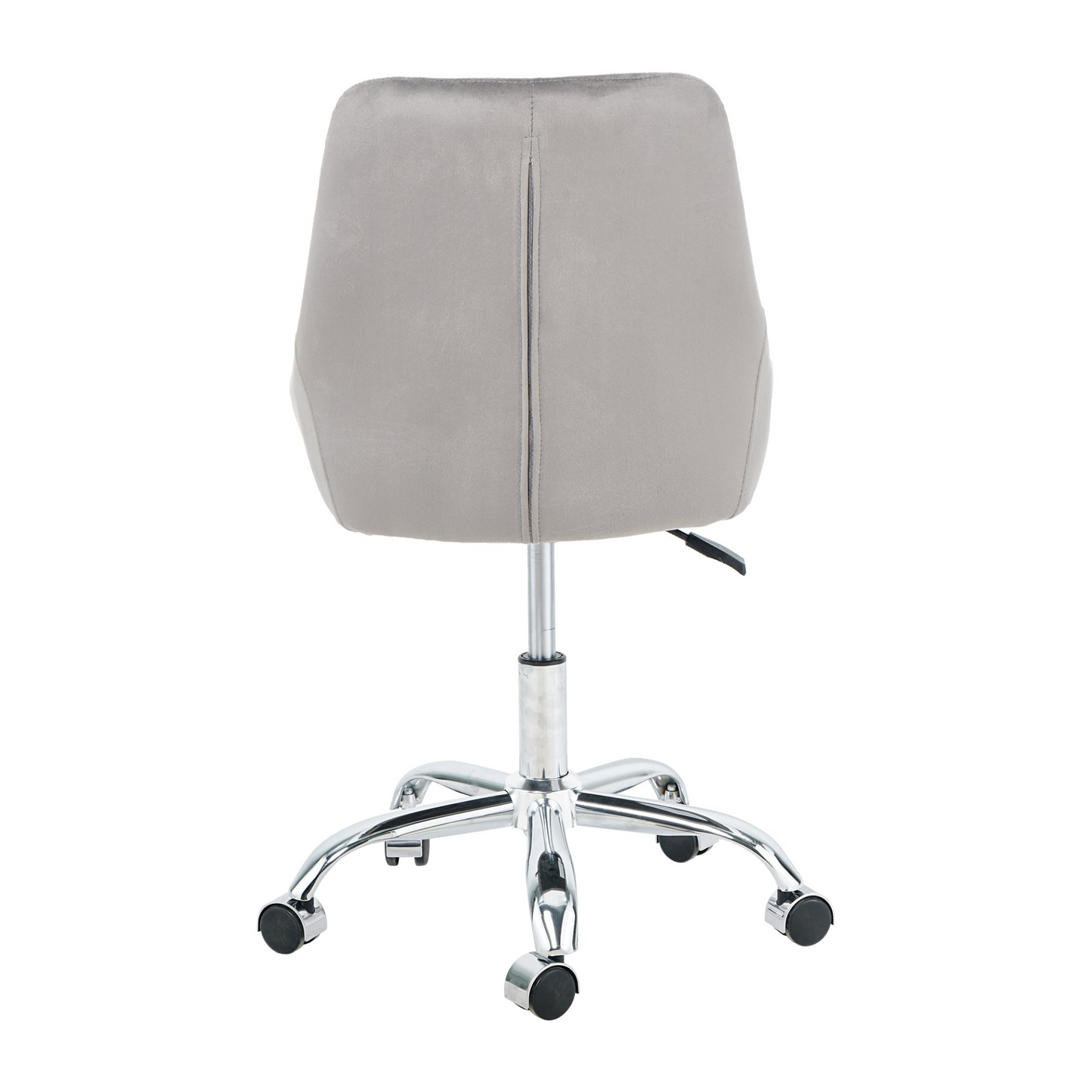 Modern Velvet Fabric Desk Chair w/Chrome Legs