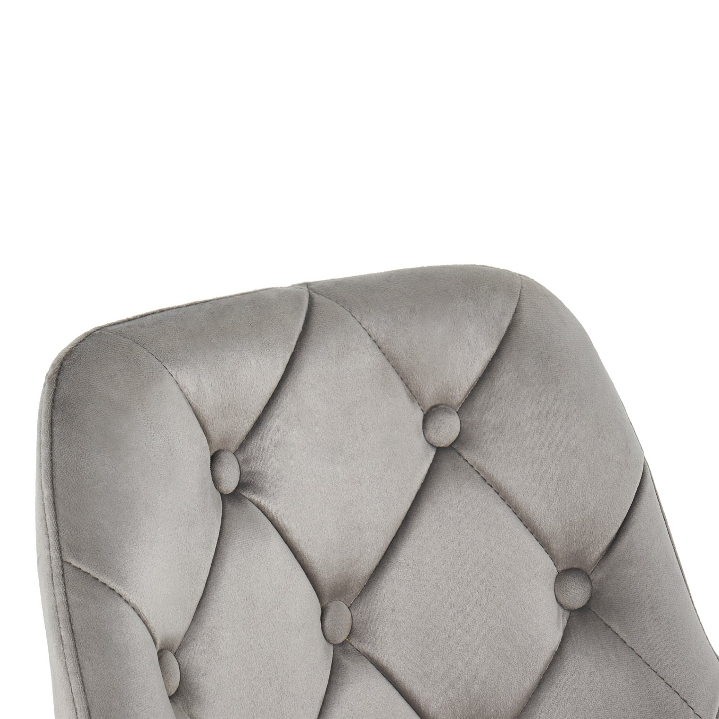 Modern Velvet Fabric Desk Chair w/Chrome Legs