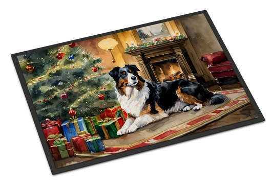 Australian Shepherd Cozy Christmas Doormat