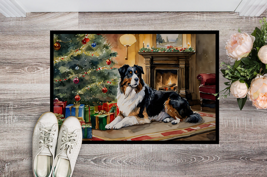 Australian Shepherd Cozy Christmas Doormat