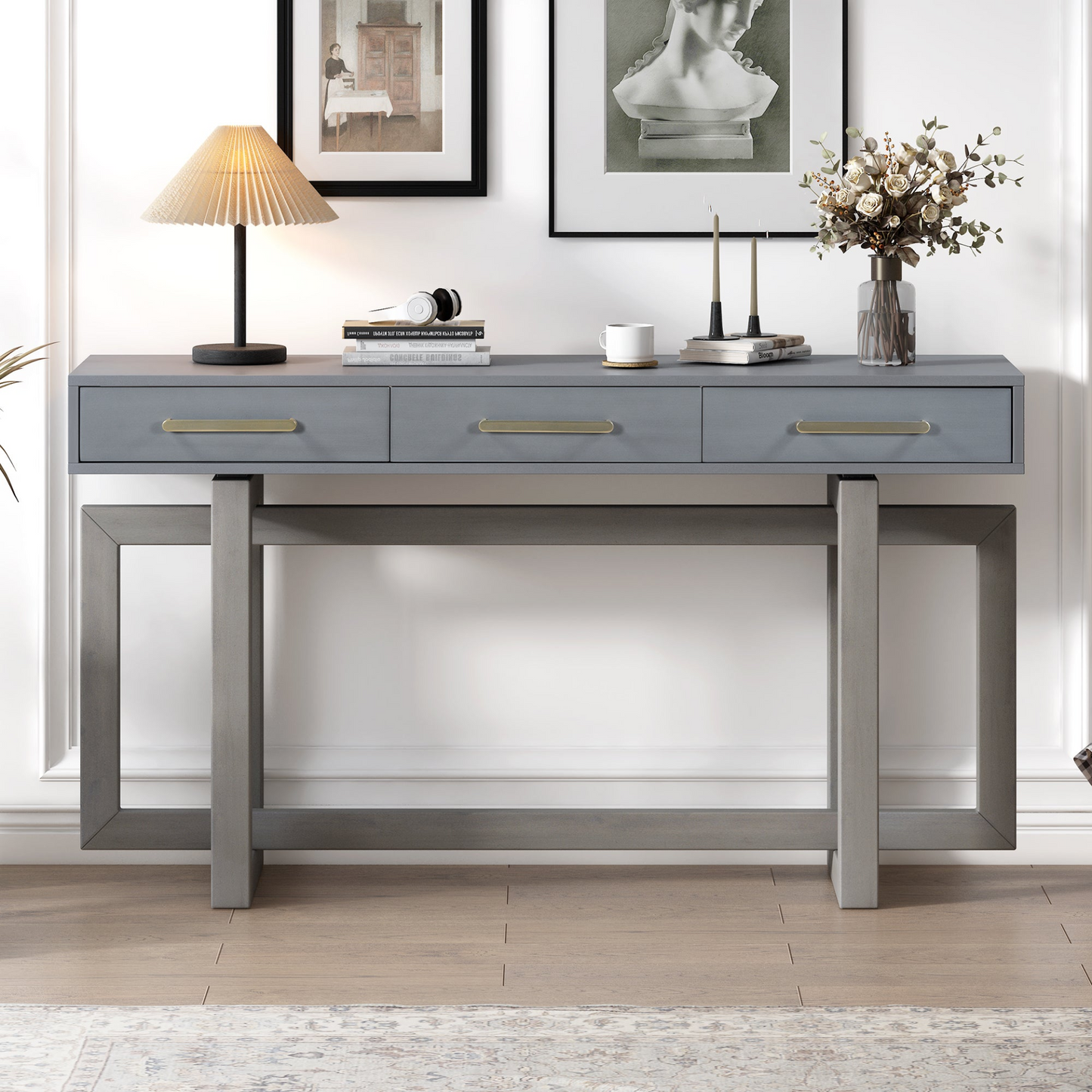 Elegant Console Table w/Three Drawers