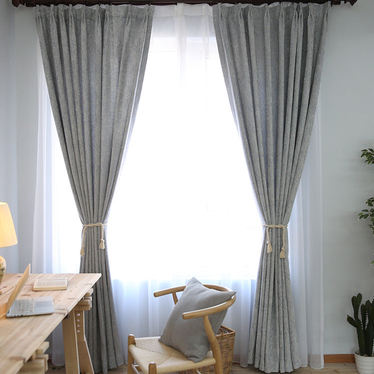 Solid Color Modern Curtain