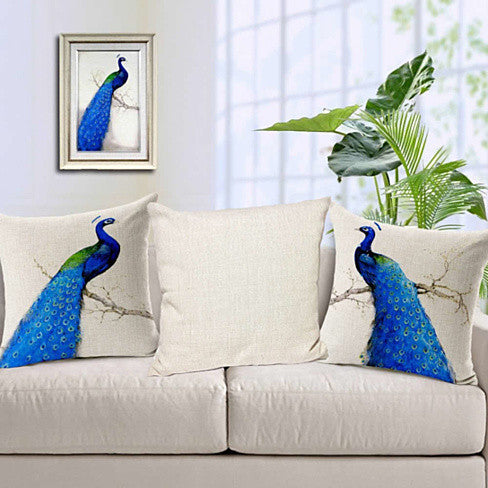 Peacock Exotica Cushion Covers (Set of 2)
