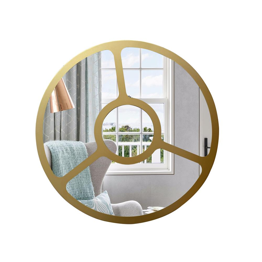 CHLOE Contemporary-Style Round Wall Mirror