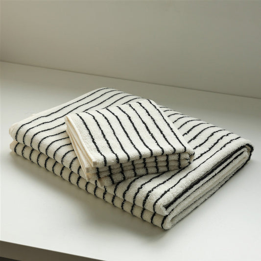 Striped Combed Cotton Towel