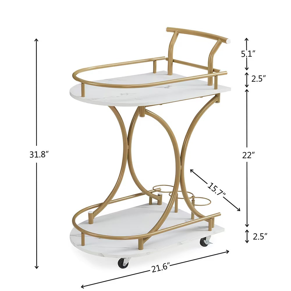 2 Tier Bar Cart