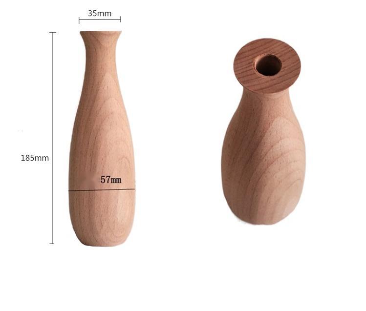 Solid Wood Dry Flower Vases