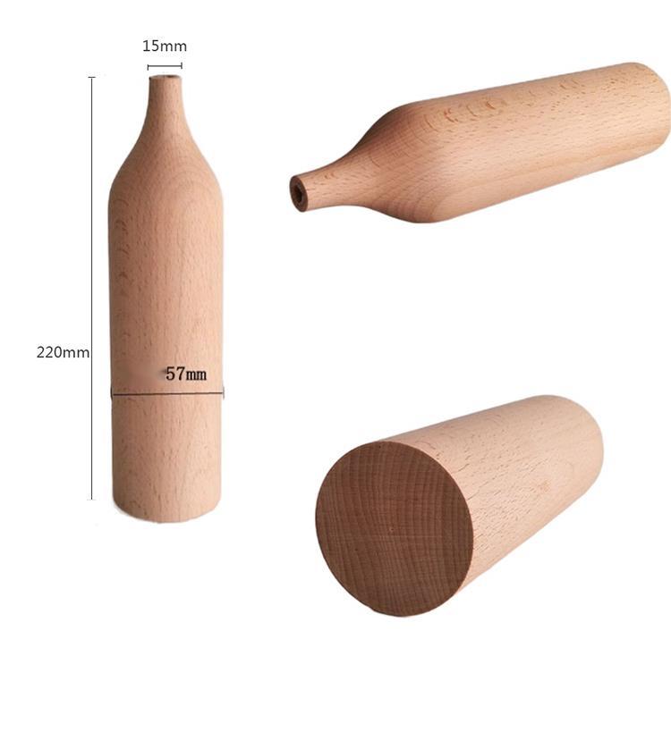 Solid Wood Dry Flower Vases