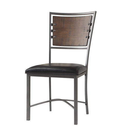 Industrial Style Metal Frame Chairs (Set Of 2)