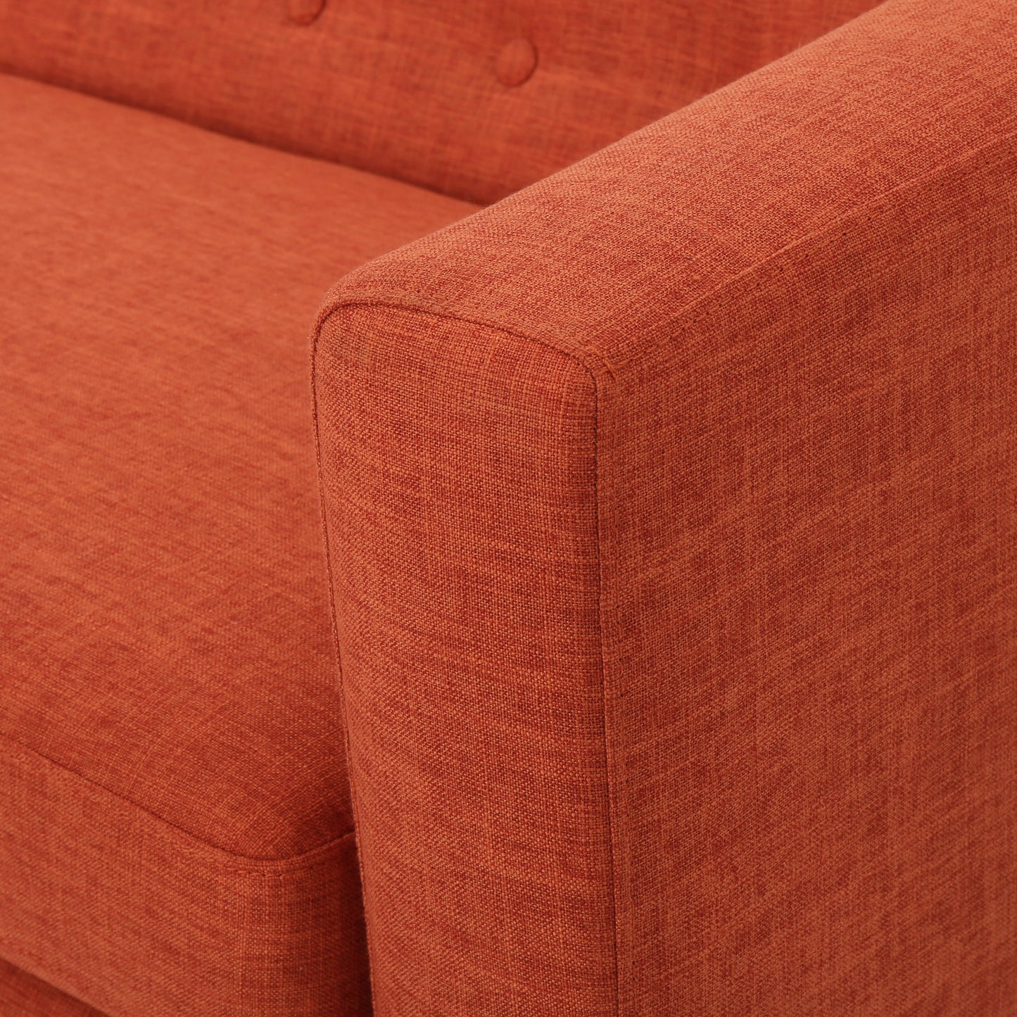 Orange Loveseat Sofa