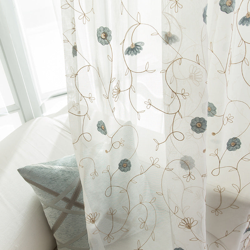 Garden Embroidered Curtain