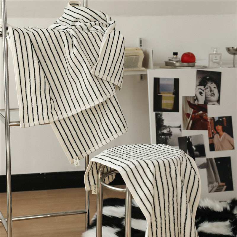 Striped Combed Cotton Towel