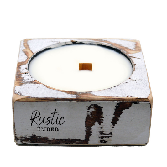 Rustic Ember | Vintage Cheese Mold | Soy Wax Candle