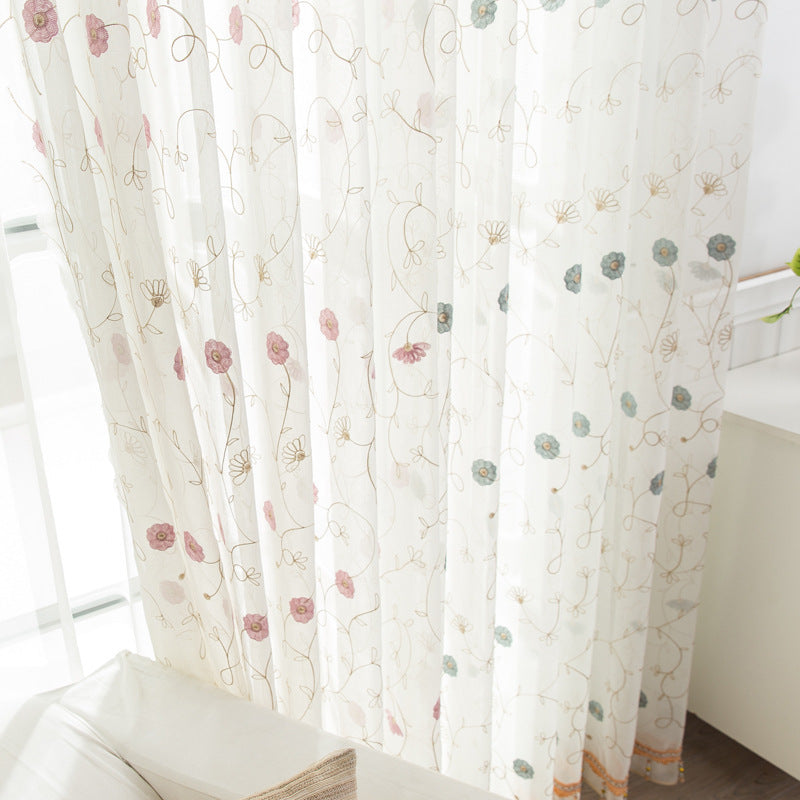 Garden Embroidered Curtain
