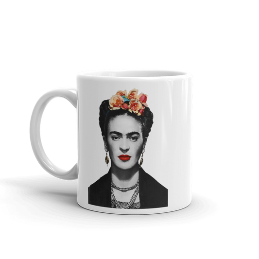 Frida Kahlo w/Flowers Poster Artwork Mug