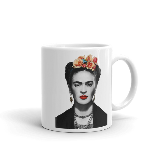 Frida Kahlo w/Flowers Poster Artwork Mug