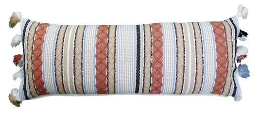 Large Decorative Handloom Accent Throw Pillow