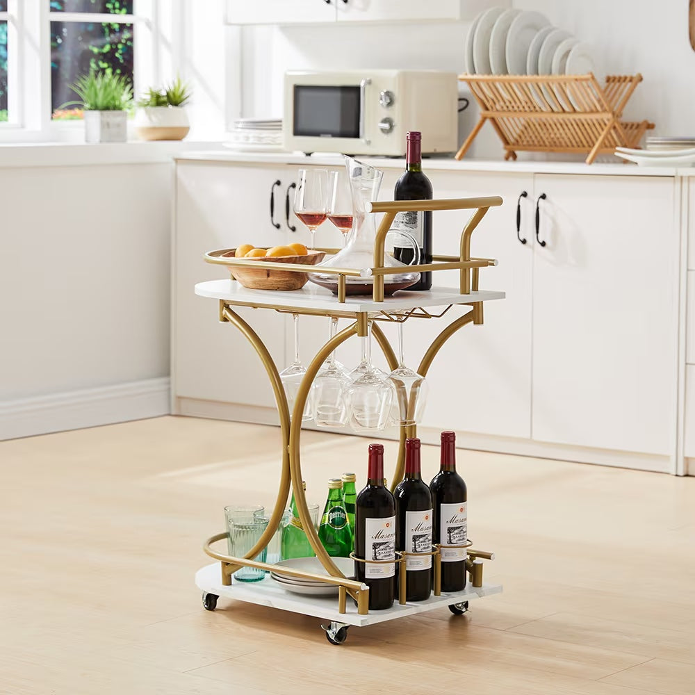 2 Tier Bar Cart