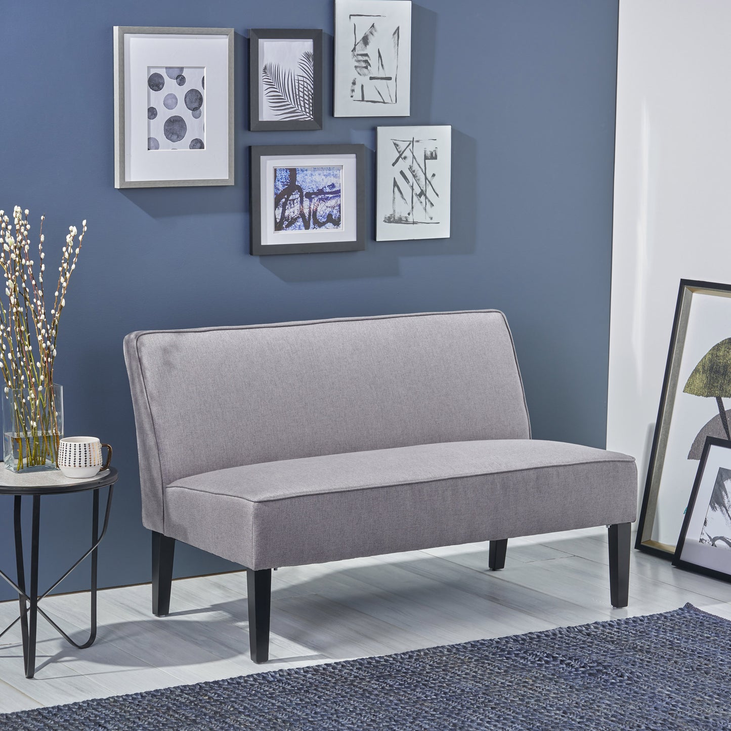 Grey Loveseat Sofa