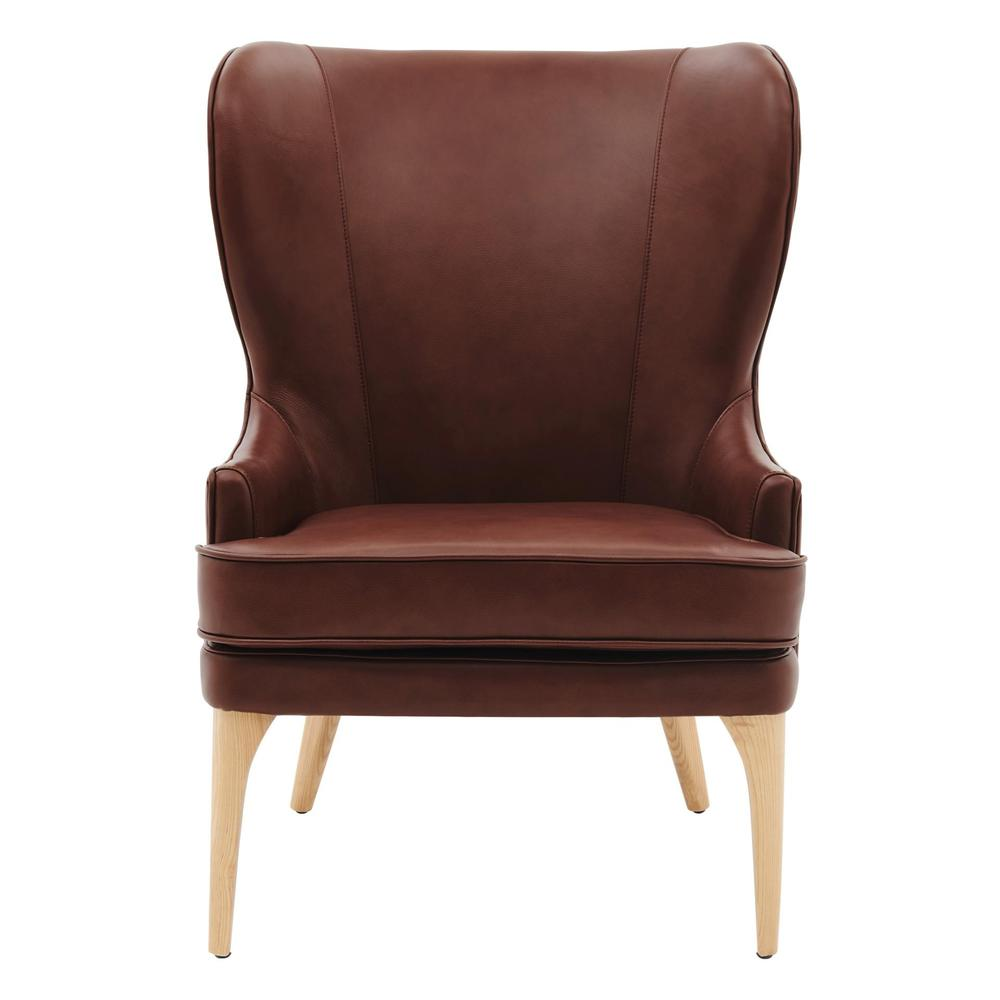 Bjorn Top Grain Leather Accent Chair
