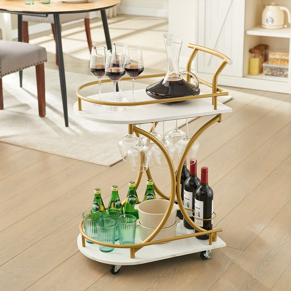 2 Tier Bar Cart