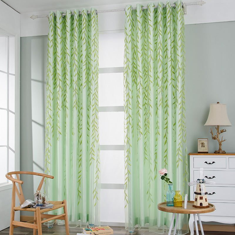 Organza Transparent Printed Curtain (1 panel)