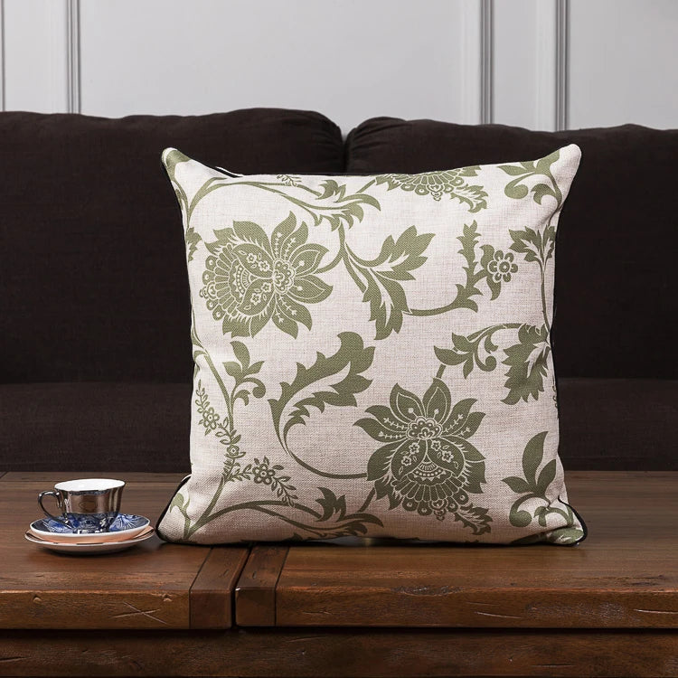 Vintage Floral Style Pillow Cover