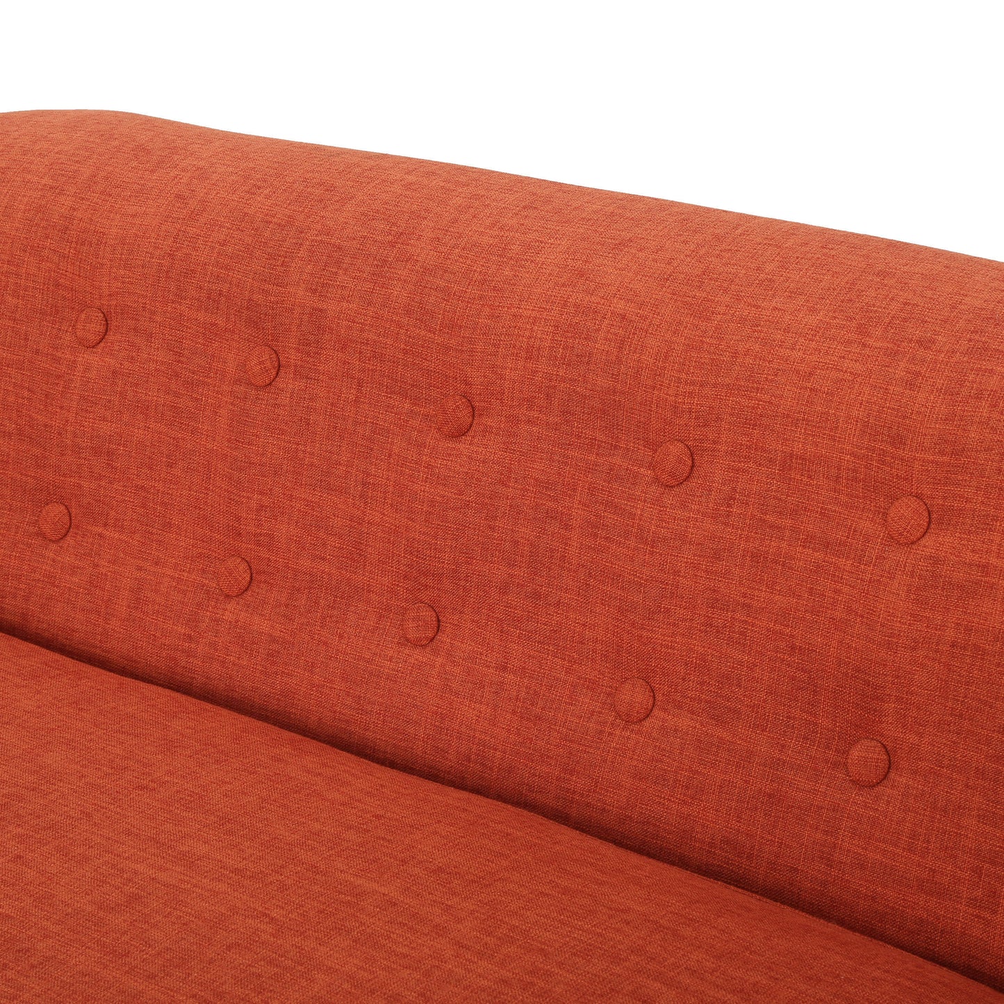 Orange Loveseat Sofa